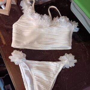 girls youth baby 2 piece swim suit Size 4Y ADORABLE !!